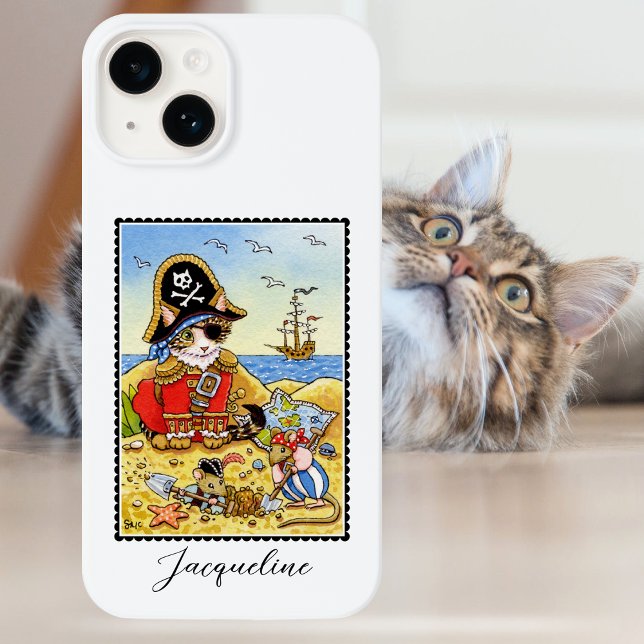 Nome Personalizado do Rato de Gato Pirata Engraçad (Criador carregado)