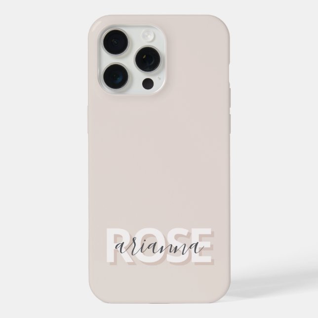 Nome Personalizado do Script Feminino do bege Mode (Verso)