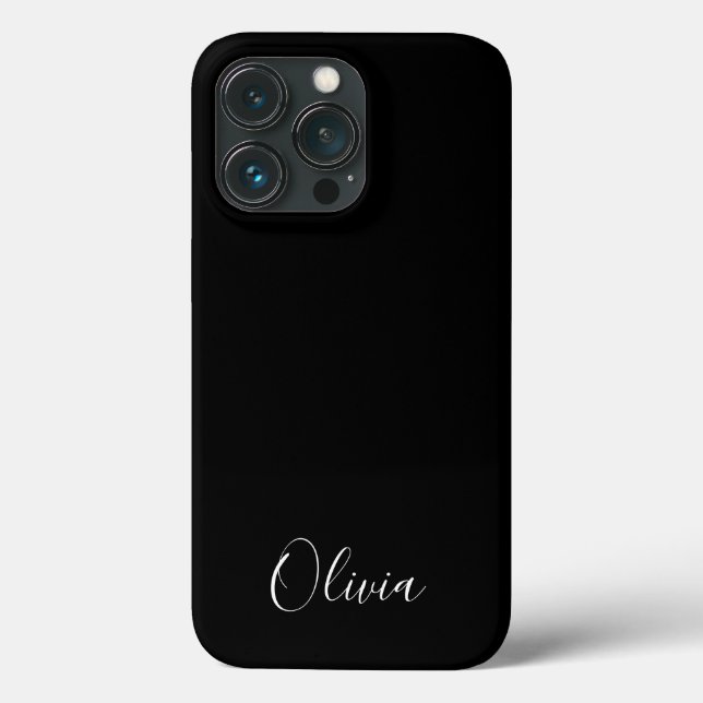 Nome personalizado do script na moda monograma pre (Verso)
