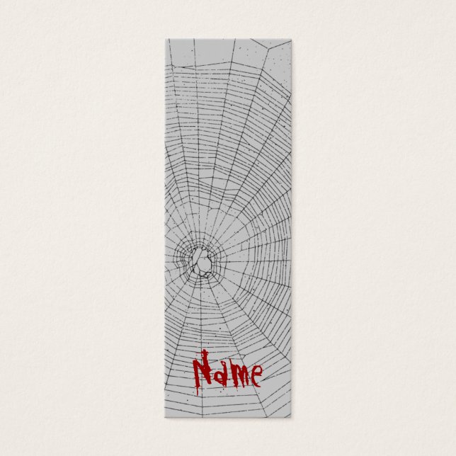 Nome Personalizado do Spiderweb Halloween do Marca (Frente)