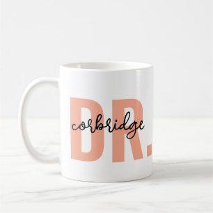 Nome Personalizado Doutor Mug ・ DR Café Xícara Méd