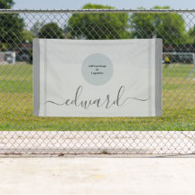 Nome personalizado e Cinza simples do logotipo