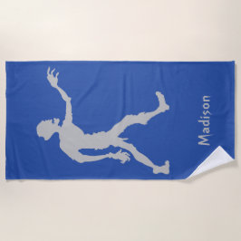 Nome personalizado e cor Toalha de praia Zombie