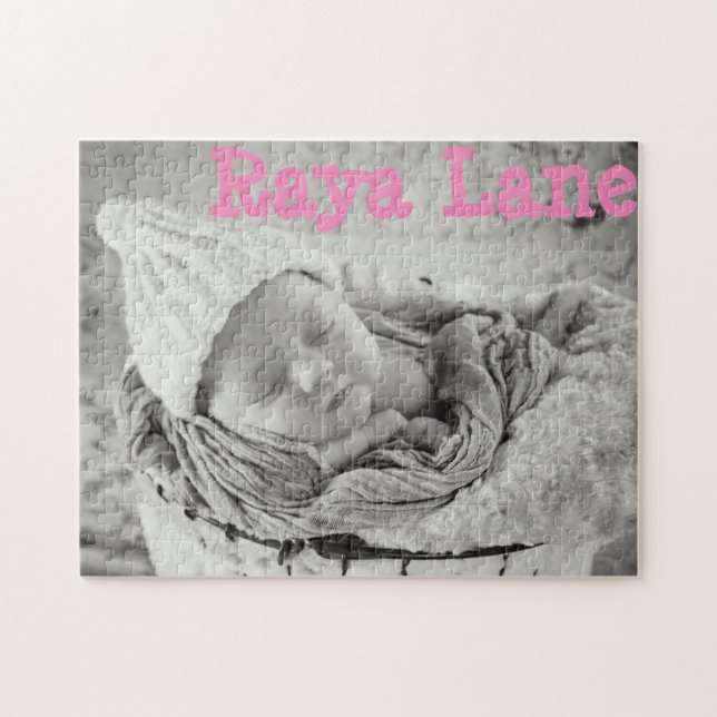 Nome Personalizado e Quebra-cabeça de Foto (Horizontal)