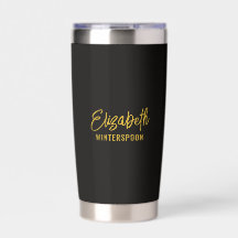 Nome Personalizado em Preto Corvo
