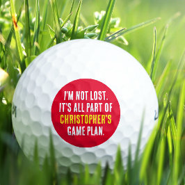 Nome Personalizado Engraçado Bolas de Golfe Perdid