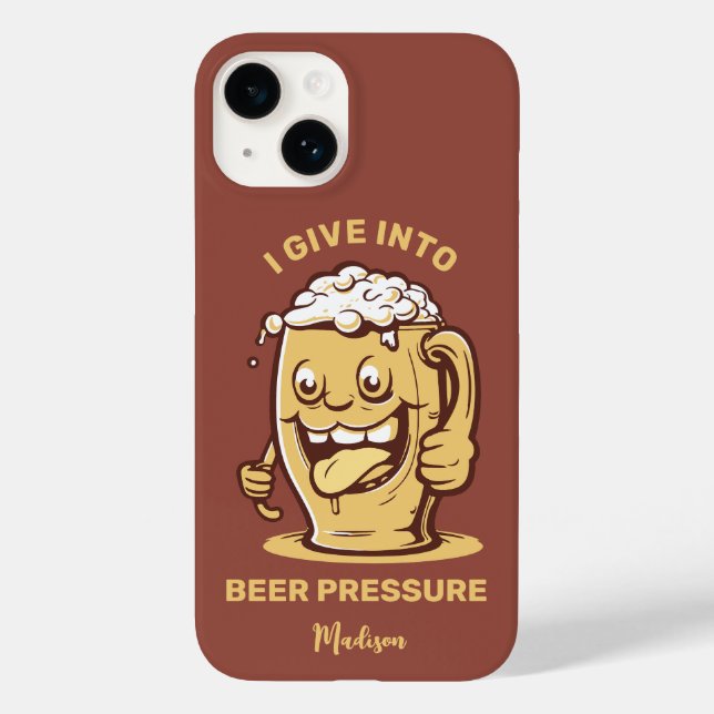 Nome Personalizado Engraçado e Cerveja de Texto (Verso)