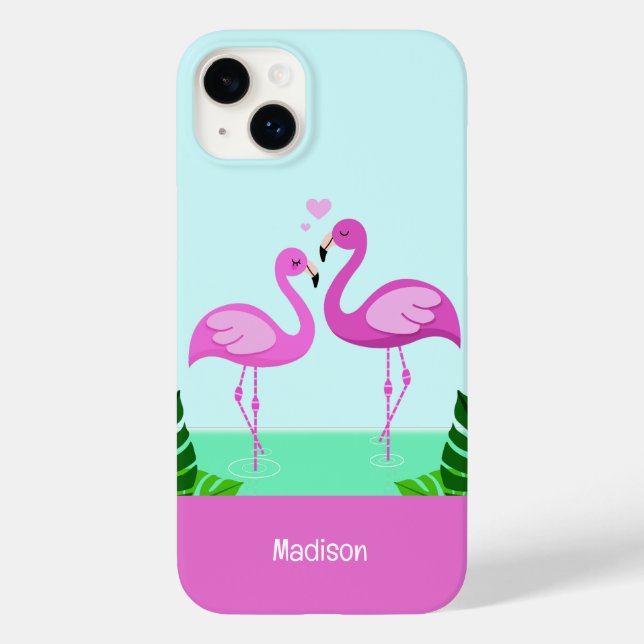 Nome personalizado Flamingo Love (Verso)