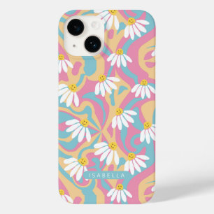 Nome Personalizado Flor de Margarida Psicodélica G