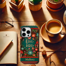 Nome Personalizado Floral Mushroom Divertido Amor