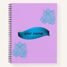 Nome Personalizado Floral Pastel Elegante em Aquar