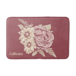 Nome personalizado Flower Ilustração de tapetes de