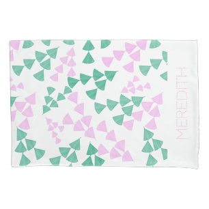 nome personalizado fronhas de cama floral branco b