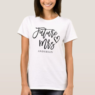 Nome personalizado Futuro Sra. T-Shirt Casado