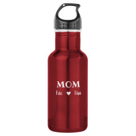 Nome Personalizado Garrafa de Água para Mãe Simple