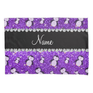 Nome personalizado indigo púrpura pinguins