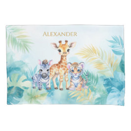 Nome personalizado Jungle Baby Zebra Giraffe e Tig