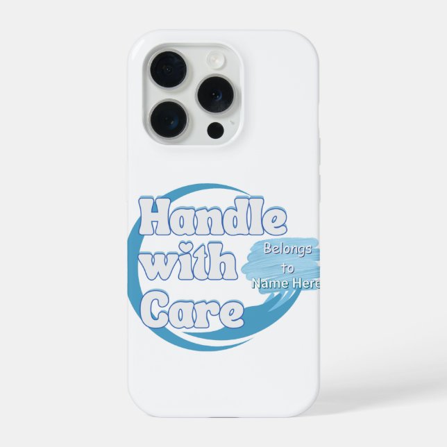 Nome personalizado “Manuseie com cuidado” (Verso)