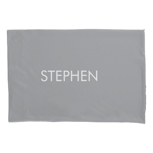 Nome personalizado minimalista cinza  (Frente)