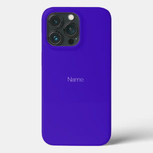 Nome personalizado mínimo indigo azul monograma só