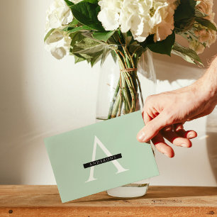 Nome Personalizado Mint Pastel Minimalista