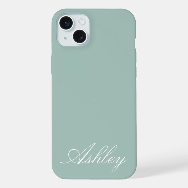 Nome Personalizado Moderno Elegante Minimalista  (Verso)