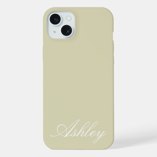 Nome Personalizado Moderno Elegante Minimalista  (Verso)