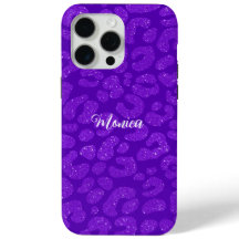 Nome Personalizado Moderno Glitter Roxo Elegante