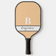 Nome Personalizado Monograma Pickleball Leve Pickl