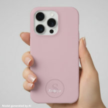 Nome Personalizado Monograma Rosa Empoeirado