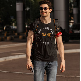 Nome Personalizado O Homem O Mito A Lenda Camiseta
