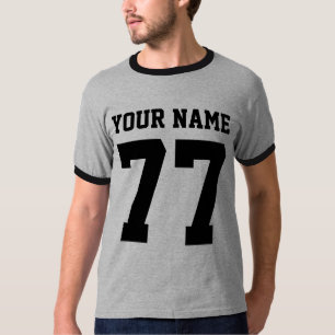 Nome personalizado + O número ostenta o t-shirt d