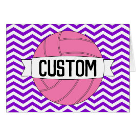 Nome Personalizado ou Cartão de Saudação de Voleib