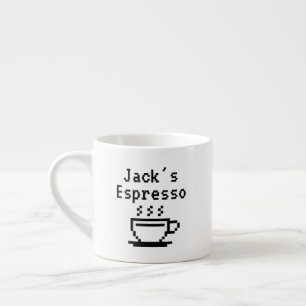 Nome personalizado pequeno espresso caneca