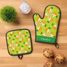 Nome personalizado pera laranja em verde