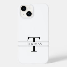 Nome Personalizado Personalizado Elegante Monogram