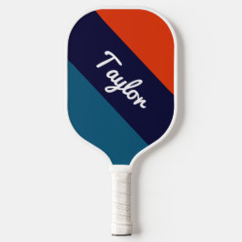 Nome Personalizado Pickleball Paddle Retro Strike