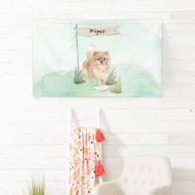 Nome Personalizado Pommeranian Pet Dog