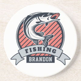 Nome personalizado porta copos de arenito Fisher