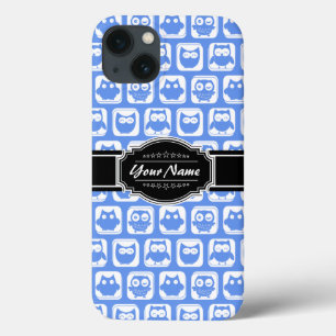 Nome Personalizado Preto-Coruja Azul