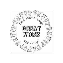 Nome Personalizado Professor Diz Excelente Carimbo