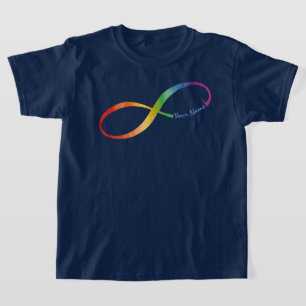 Nome personalizado Rainbow Infinity T-Shirt