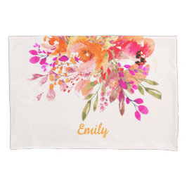 Nome Personalizado Romântico Floral Brilhante