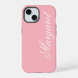 Nome Personalizado Rosa Florido Elegante Estiloso