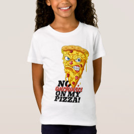 Nome Personalizado Sem Anchovies Pizza T-Shirt