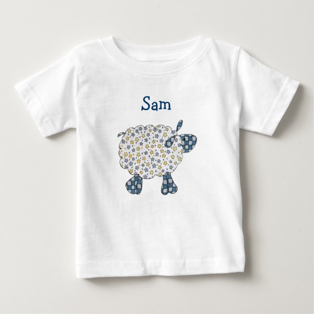 Nome Personalizado Sheep T-Shirt (Frente)