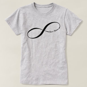 Nome Personalizado Símbolo Infinity T-Shirt