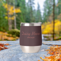 Nome personalizado simples e marrom