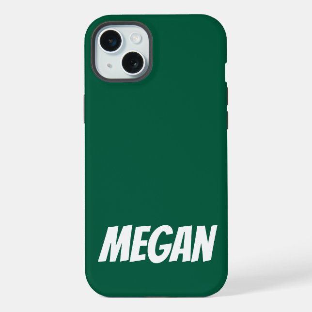 Nome Personalizado Simples Moderno Monograma Elega (Verso)