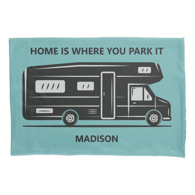 Nome personalizado, texto e cor Camper Van (Frente)